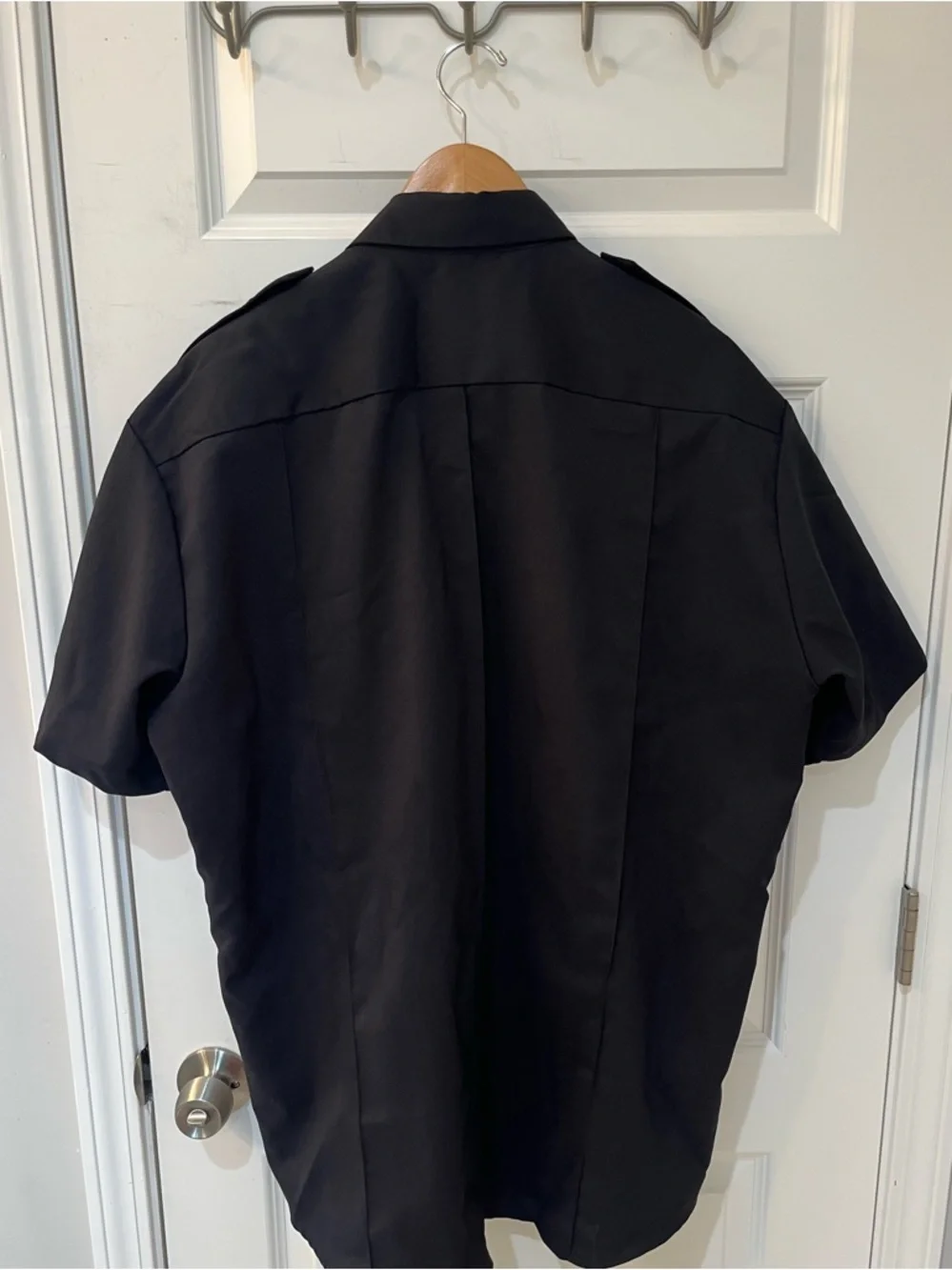 Official National Patrol Private Security Uniform 17-17.5 Short Sleeve Black EUC